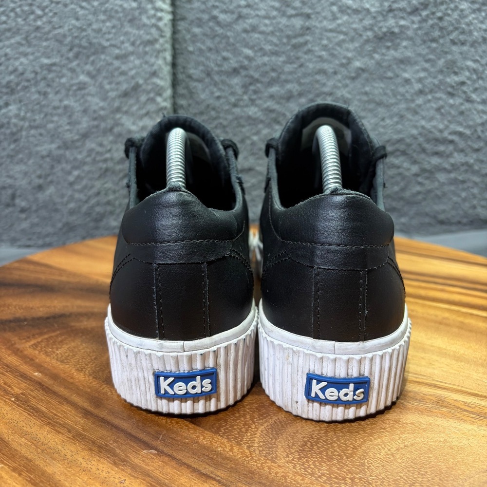 Keds Jump Kick Duo Black Leather Platform Sneakers WH64947 Womens 11 - Picture 7 of 12